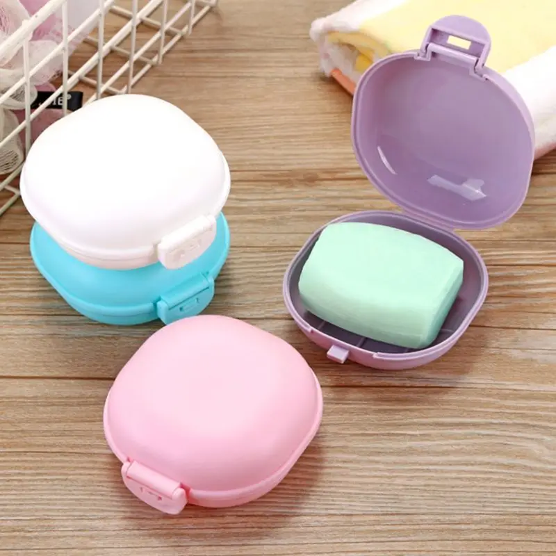 SFVEFVD Portable Soap Dishes with Lid Bathroom Dish Plate Case Home