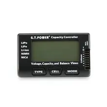 G.T. power 2-7S ЖК-цифровой Радиоуправляемый измеритель напряжения батареи измеритель емкости Проверка тестер для LiPo Li-Ion NiMH Nicd Баланс напряжения