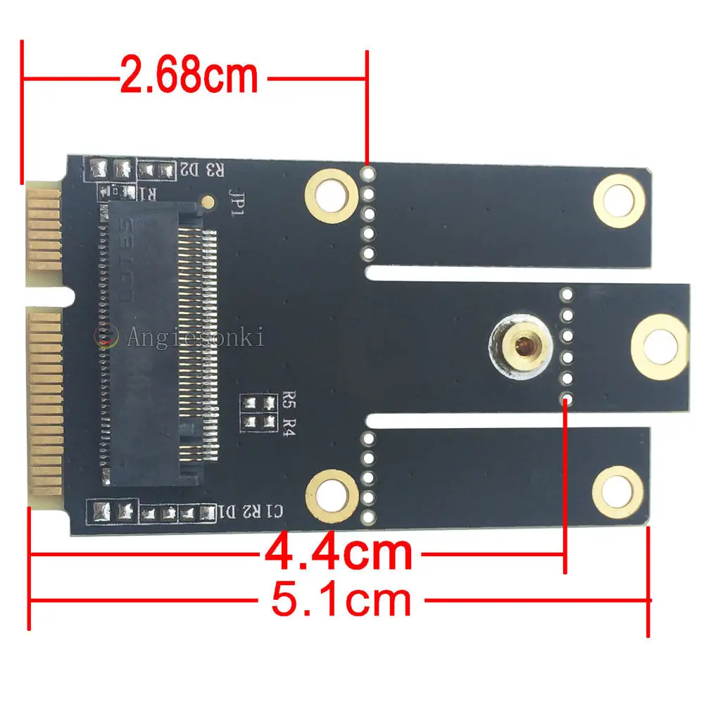 M.2(NGFF) wifi WLAN модуль карты к Mini PCI-E Express адаптер конвертер и IPEX4 к IPEX1 антенна 2 шт. для Intel 7260 3160 8260