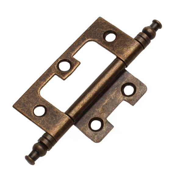 

Pack of 10 Antique Brass Furniture Cabinet Door Hinge with Finals