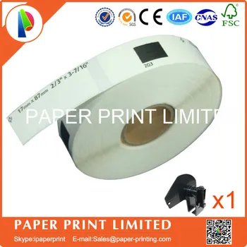 

20 Refill Rolls Compatible DK-11203 Label 17mm*87mm 300Pcs Compatible for Brother Label Printer White Paper DK11203 DK-1203