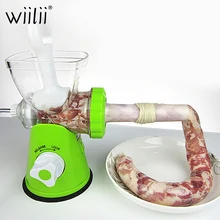 Wiilii ручная мясорубка из нержавеющей стали, инструмент для колбасы, многофункциональная машина для ветчины, машина для приготовления мяса хот-догов, кухонный бытовой гаджет