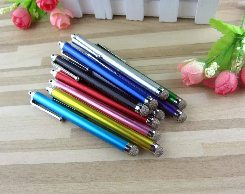 

Universal Metal Mesh Micro Fiber Tip Touch Screen Stylus Pen for iPhone for Samsung Smart Phone Tablet PC Stylus Pen 10pcs/pack