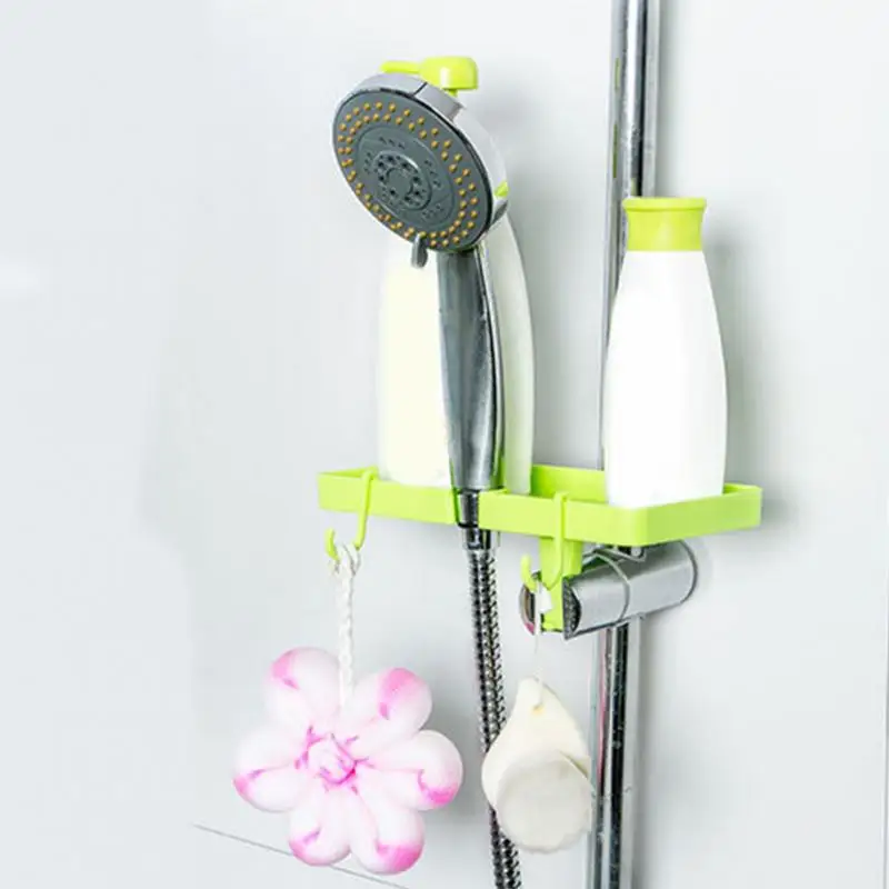 High quality ABS Double Hooks Bathroom Sprinkler Shower Head Storage
