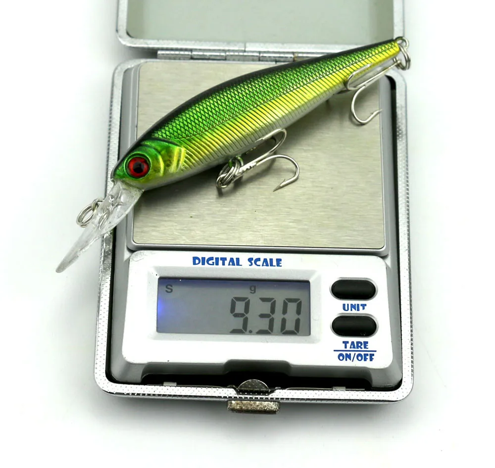 Iscas de Pesca Equipamentos de Pesca Minnow Rígido Wobbler Pike Carp Bass Truta Poleiro Bagre 90 Pcs 10 cm 9.6g 11 Cheap Iscas artificiais
