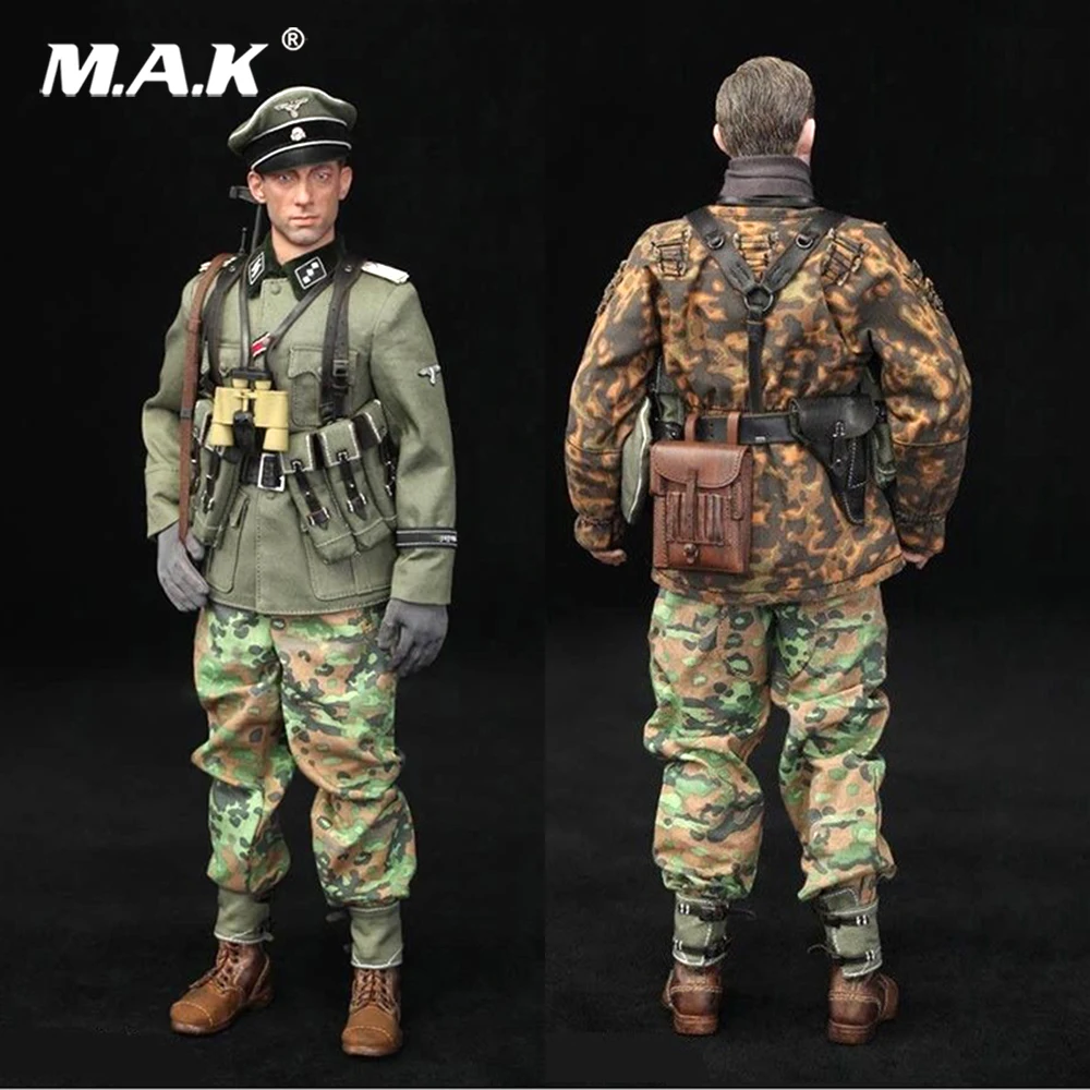 

Full set 1/6 German WWII Solider Armored Division Uniform Panzer Division Rainer Action Figure wounded wersion for collection