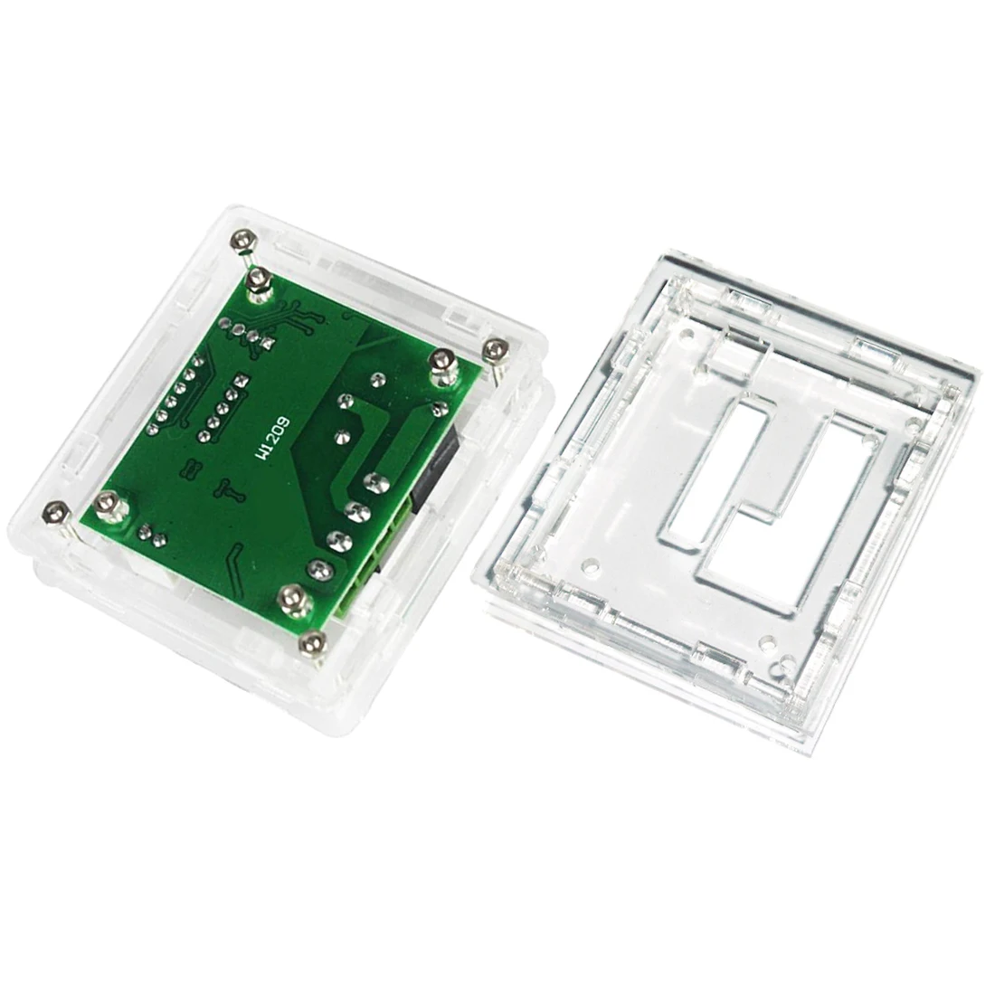 

New 48 * 40mm 6pcs DC 12V Waterproof Case Acrylic Box + 8pcs Screws Nuts With 4pcs Washer New