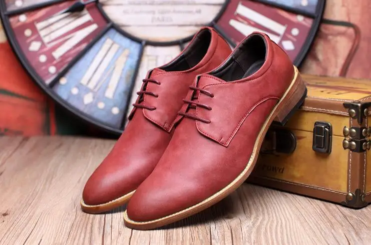 

Men Casual Dress Shoes Male Oxfords Office Shoes Men Wedding Party Leather Shoes Fashion British Style 2019