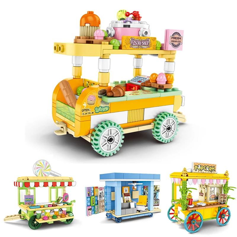 

Sembo Creator Series Mini Store DIY Street Shop Book Car Building Blocks Bricks Model Brithdays Gift Educational Toy For Girl