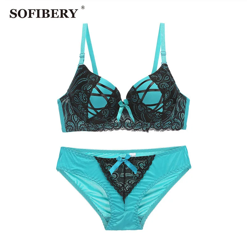 SOFIBERY Sexy Women Bra Set Deep V Bra Underwear Lingerie MK050Bra