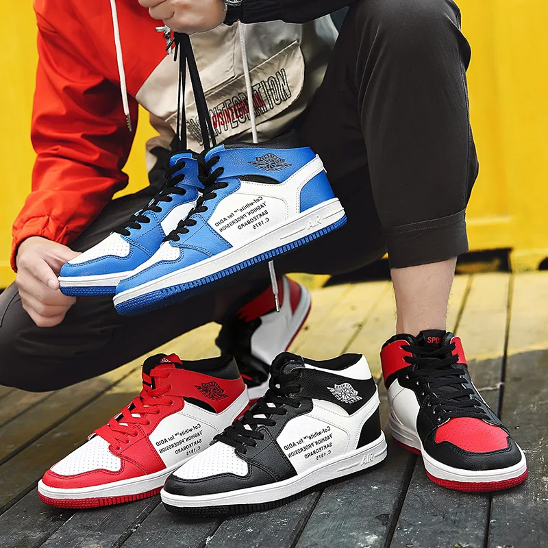 

Original Brand Men Women Air Gym Running Shoes JD 1 X Off Forces 1 White Professional AJ Mid Alt Leather Sneakers