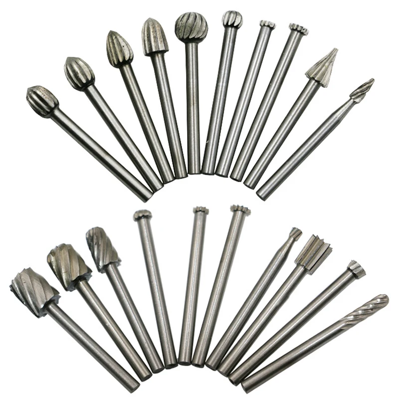 20pc/lot Electric Grinding Accessories High Speed Steel Grinding Head