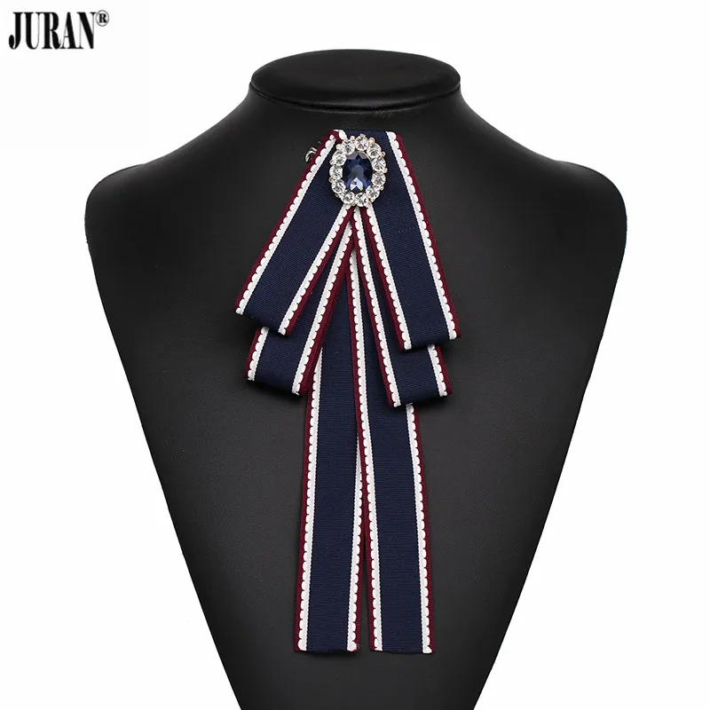 JURAN Charm Bijoux вечерние подарки массивная брошь для галстука Ювелирные изделия Классическая мода Роскошная ткань броши «бант» Для женщин булавки-зажимы