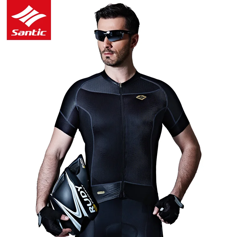 Santic TOP Cycling Jersey Men Pro Team MTB Road Bike High Elasticity Breathable Bicycle Clothes Ropa Ciclismo M7C02121 | Спорт и