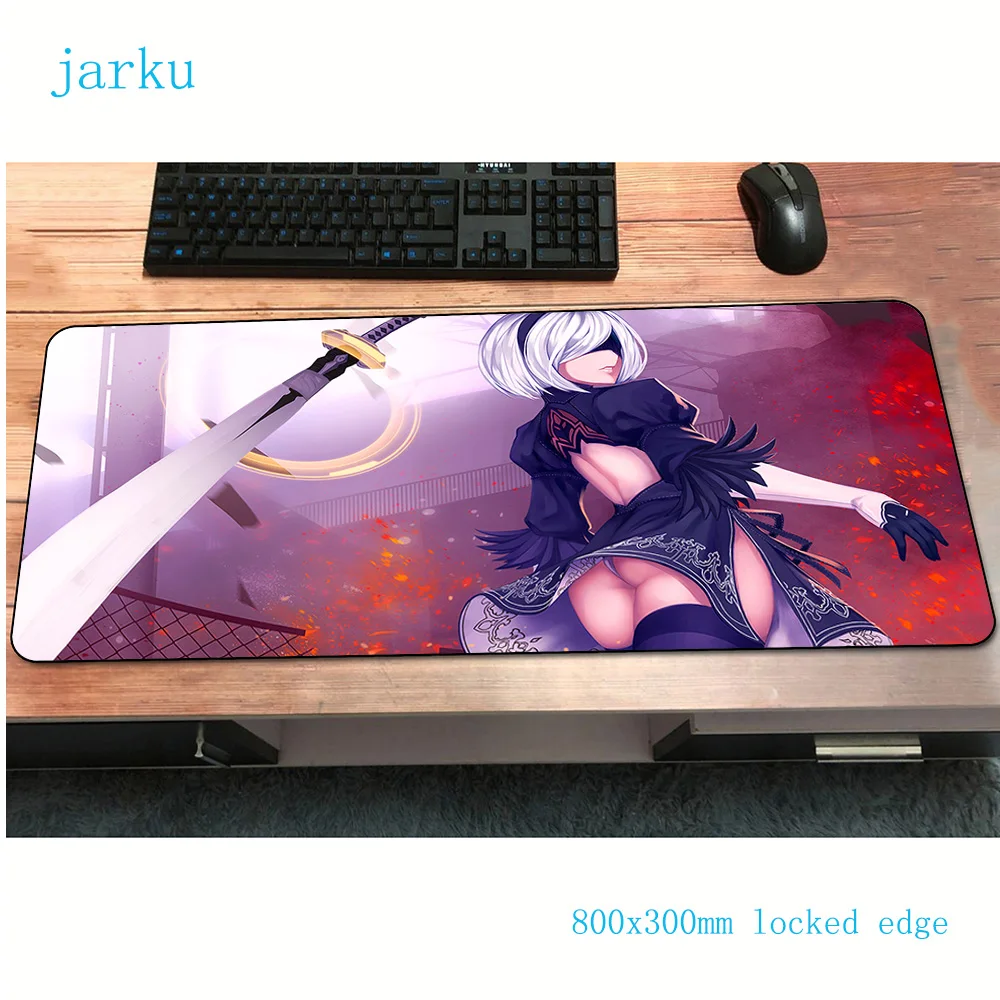  NieR Automata mouse pad 80x30cm gaming mousepad gamer mouse mat computer Popular desk padmouse lapt