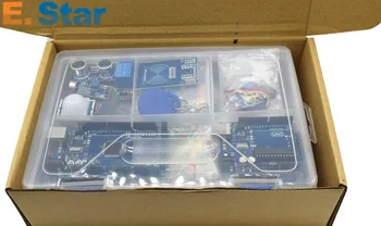 

Starter Kit for UNO r3 with MEGA 2560 /Lcd1602 I2C /Hc-sr04/HC-SR501/RC522/Dupont cable in plastic box