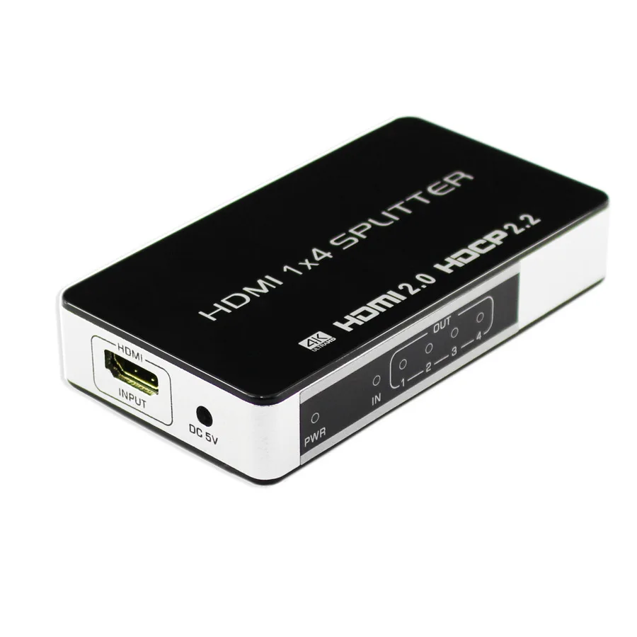 HDMI 2 0 сплиттер UHD 4K 1x4 HDCP 3D 1 вход 4 выхода ретранслятор Переключатель концентратор