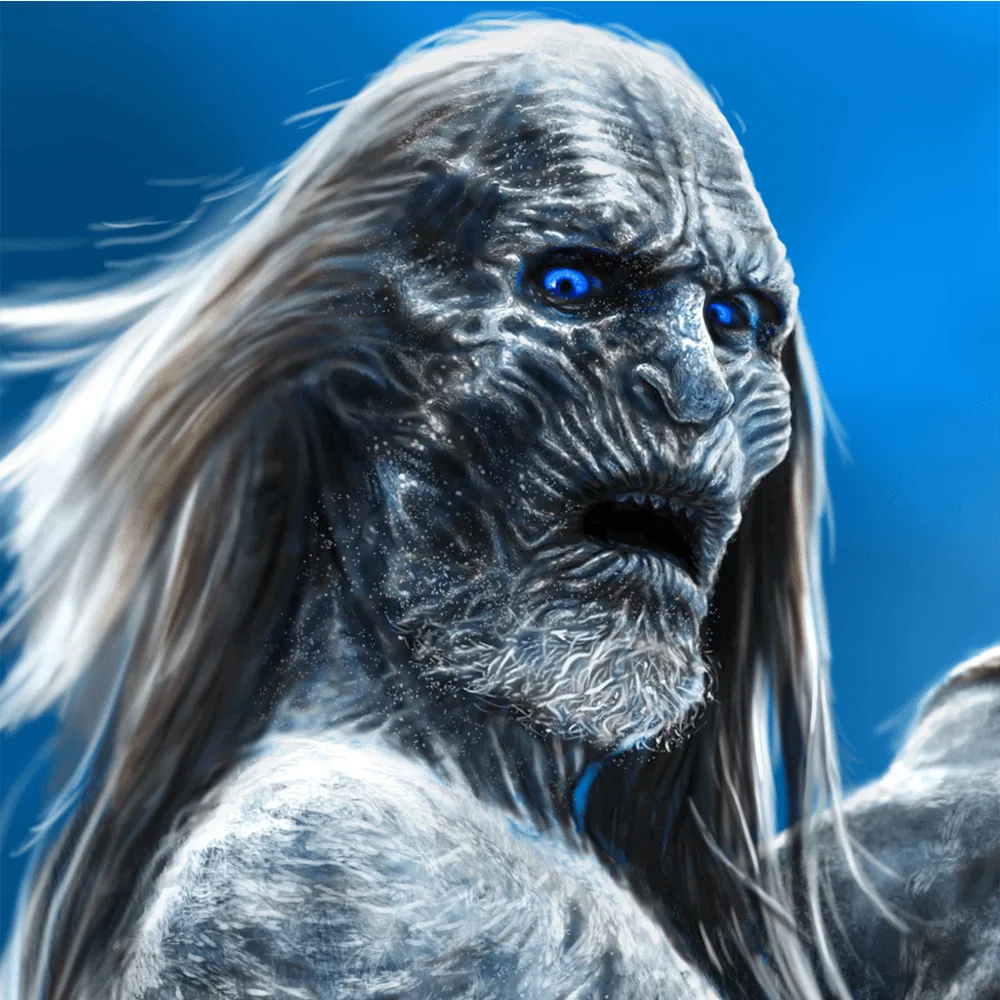 

DIY diamond painting Game of thrones white walker dimaond embroidery full drill 5D diamond painting mosaic full round drill Moge