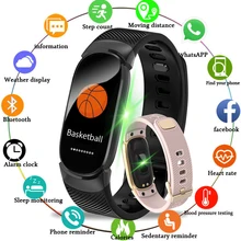 LIGE Smart Wristband Sports Watch Silicone Bracelet Ip67 Waterproof Heart Rate Monitor Pedometer Sports Tracking Bracelet + Box