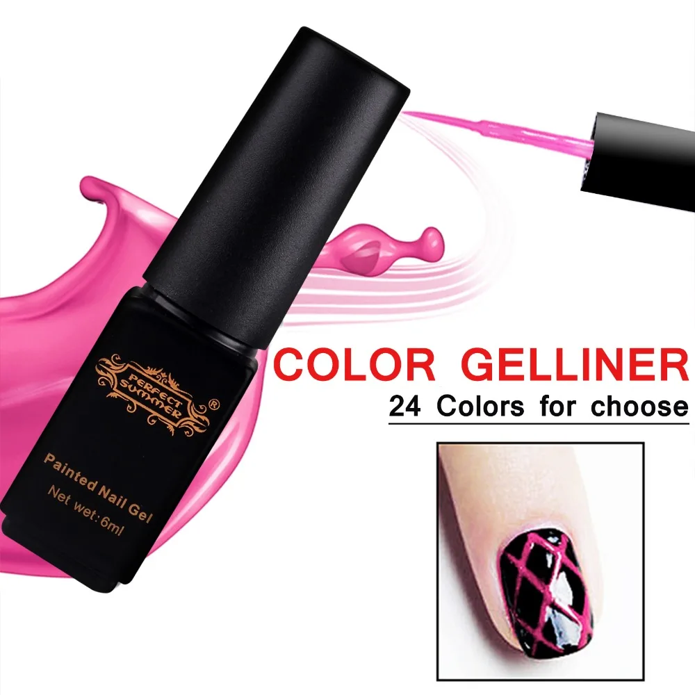 

Perfect Summer UV Gel Nail Polish Painted Dotting Tool Drawing Manicure Pen DIY Nail Art Decoration Hot Sale Nail Gel Liner