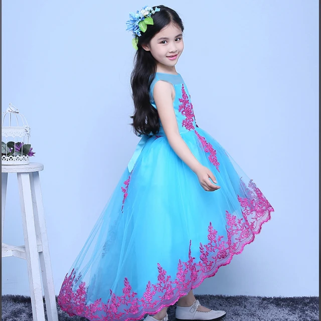 Tutu Princess Dress New Royal Flower Girl Dresses Short Front Long Back