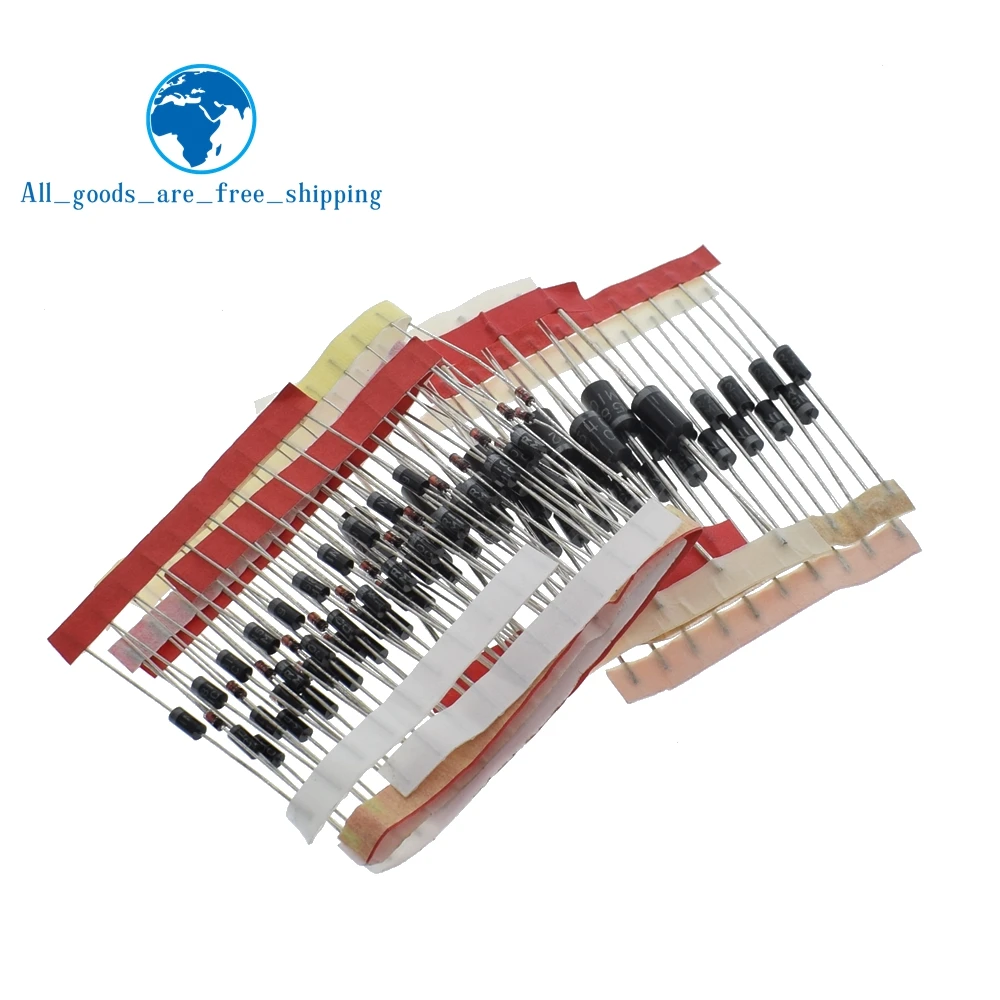 

Fast Switching Schottky Diode kit set 1N4148 1N4007 1N5819 1N5399 1N5408 1N5822 FR107 FR207,8values=100pcs,Electronic Components