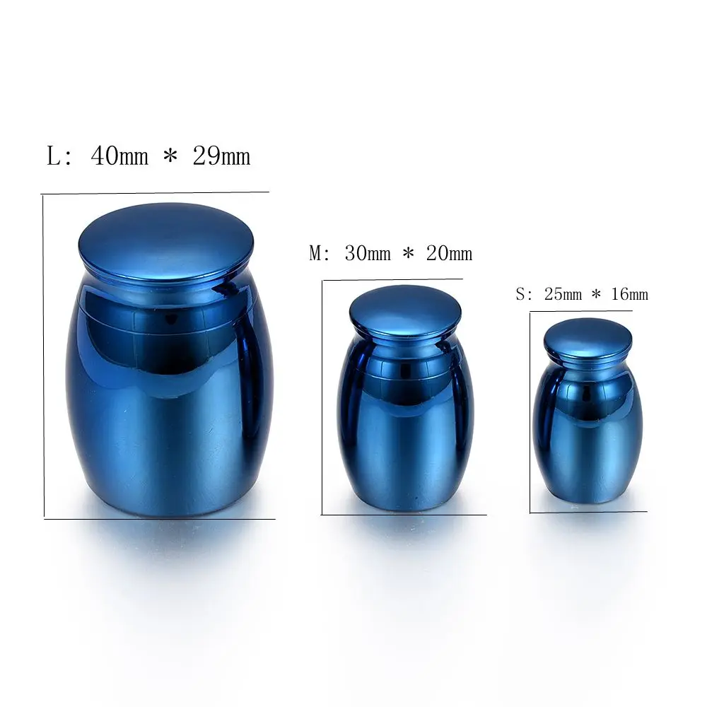 Cheap Royalblue Pet Urn Custom Engraving Heart Mini Cremation Jar Dog