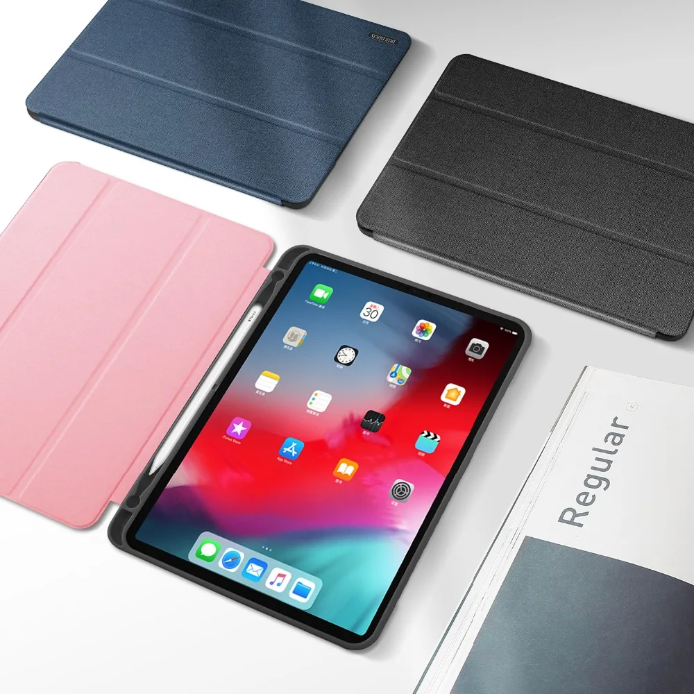 Чехол с откидной крышкой для Apple iPad Pro 12 9 2018 чехол из искусственной кожи бампером