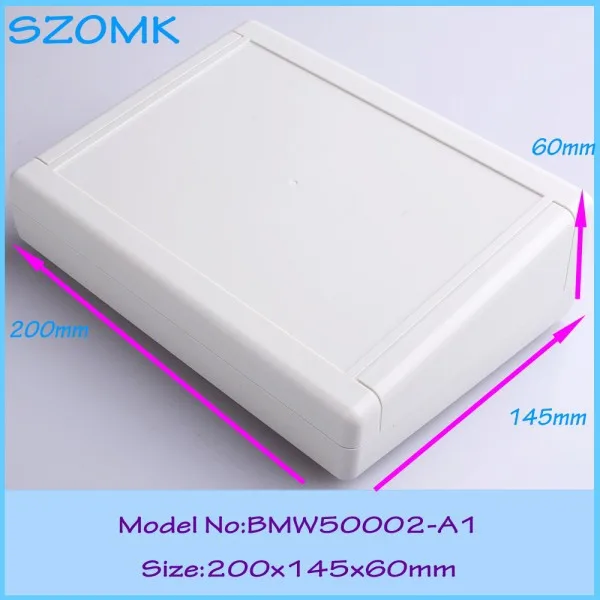 

10 pcs/lot custom plastic enclosure wall mounting plastic enclosures for electronics abs diy instrument case housing
