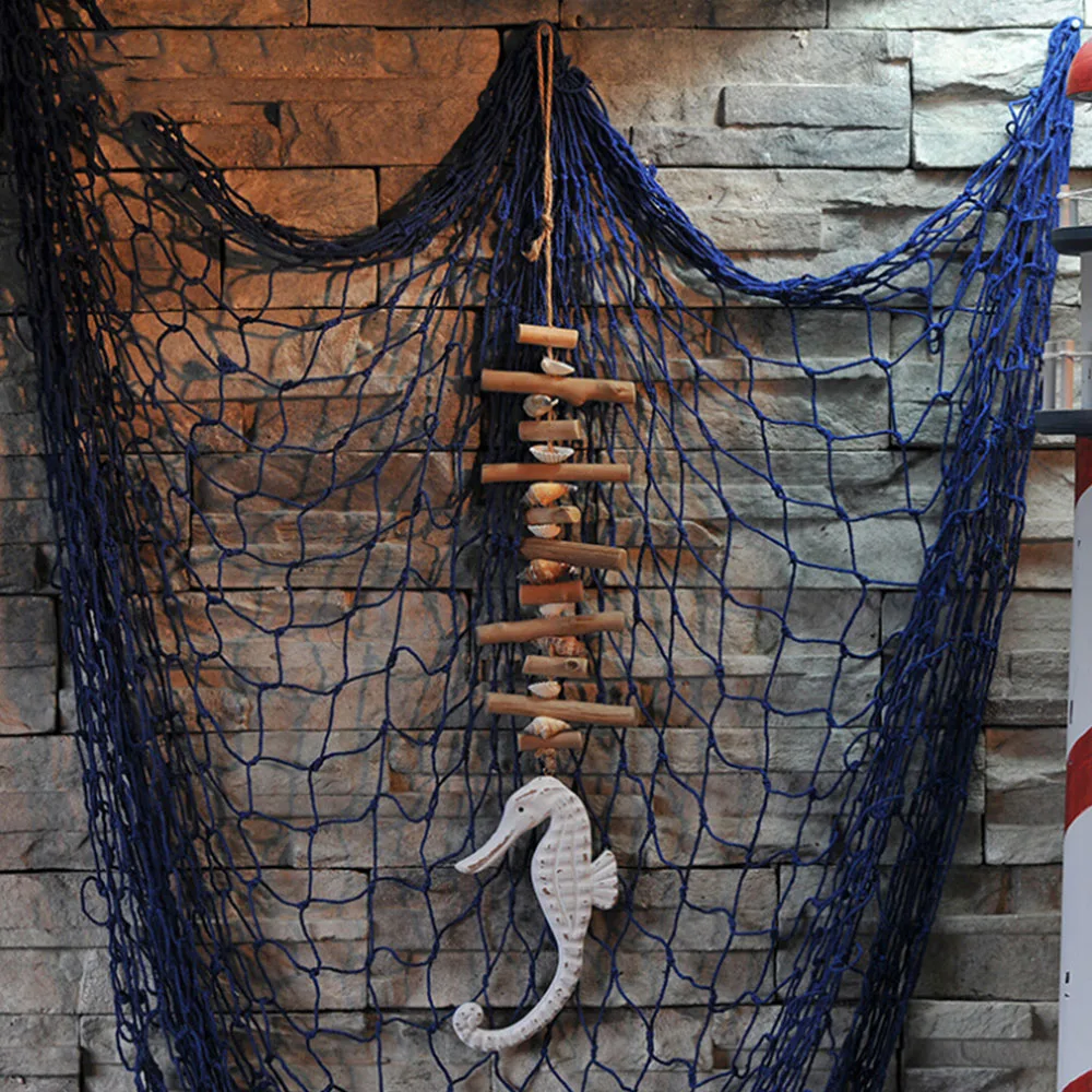 

Driftwood seahorse starfish pendant home hanging Mediterranean style Decoration pendant display wall