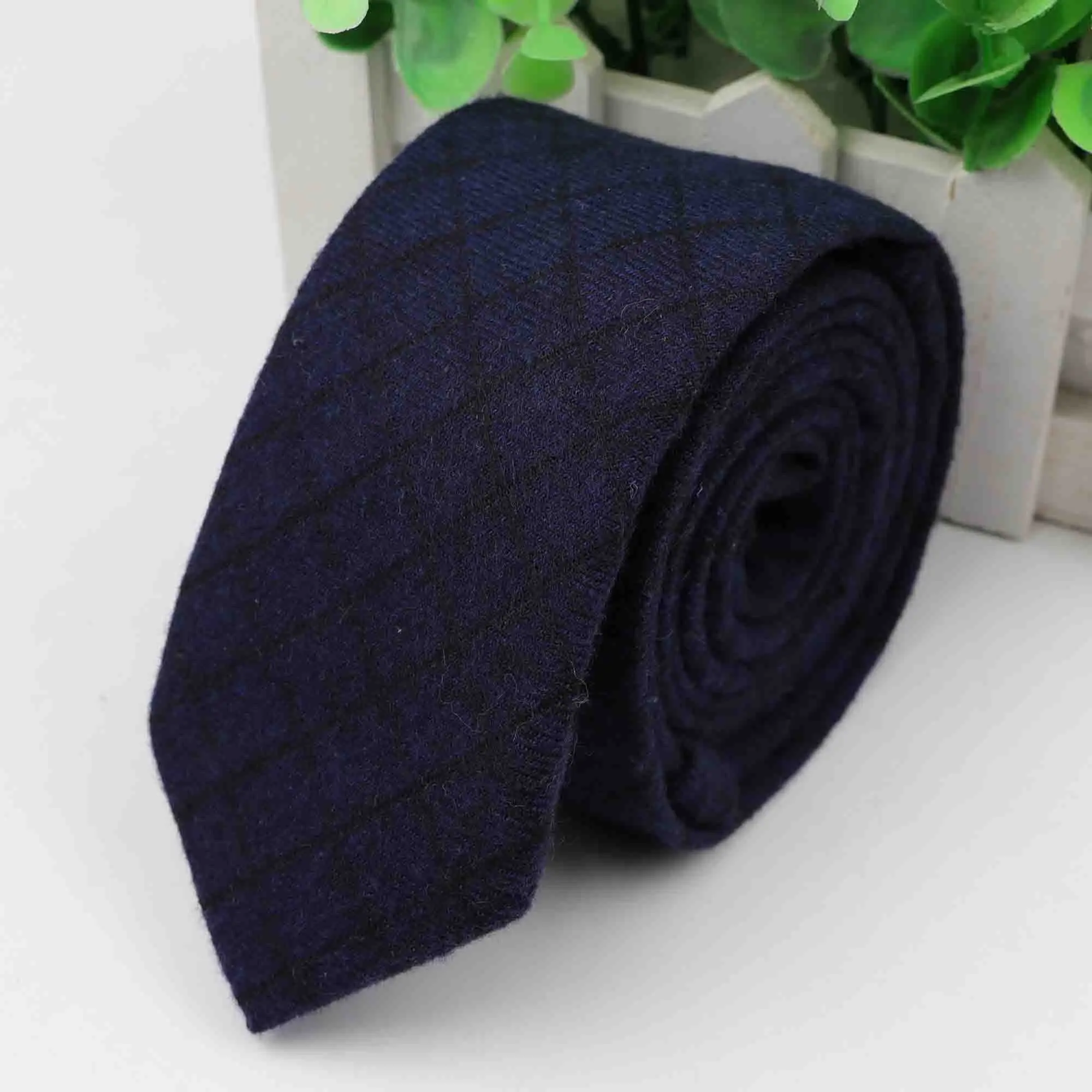 Толстый галстук, цветной мужской галстук с рисунком «Шотландка», повседневный костюм в полоску, галстуки с бантом, мужские хлопковые обтягивающие тонкие галстуки, галстук - Цвет: 15