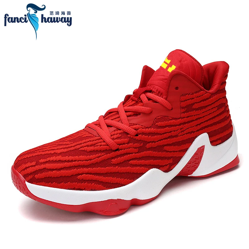

FANCIHAWAY Men Basketball Shoes Women Comfortable Flat Lace-up Outdoor Professional Sport Shoes Trainers Zapatillas