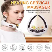 Электрический импульс шеи массажер для воротниковой зоны позвонка импульсный массаж ФИЗИОТЕРАПЕВТИЧЕСКИЙ акупунктурный магнитный терапевтический инструмент для снятия боли