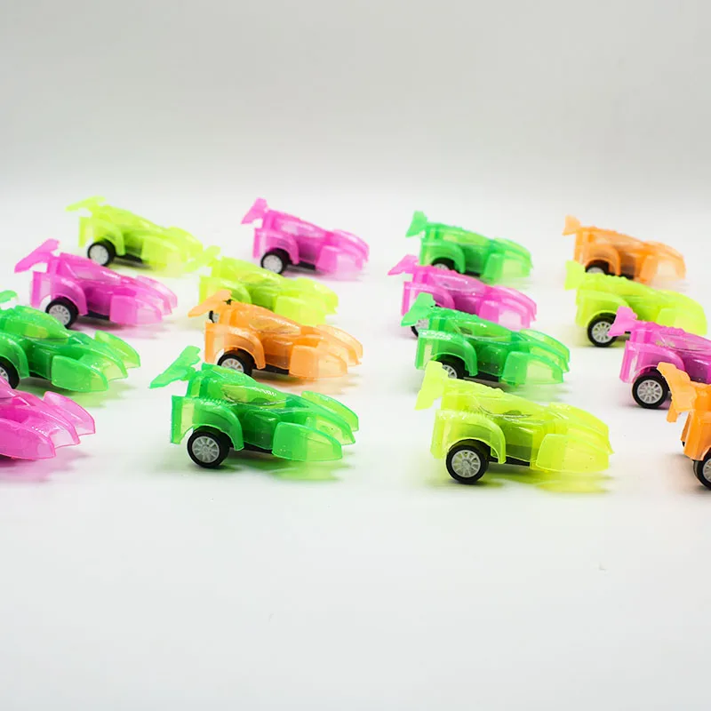 5 шт/партия прозрачная красочная пластиковая мини-модель гоночной машины для детского подарка