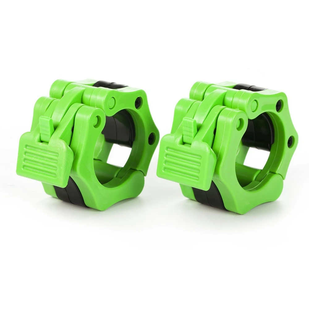 1-2 Olympic Spinlock Collars Barbell Dumbell Clip Clamp Weight Bar Lock