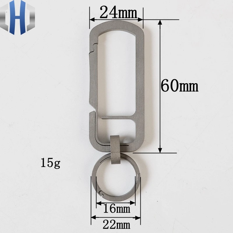 Брелок для ключей из титанового сплава, брелок для ключей EDC, висячая пряжка, брелок для ключей TC4