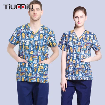 

Unisex Scrub Sets High Quality Pharmacy Doctor Cloth Nurse Uniform Hospital Medical Beauty Surgical Medical Uniform Jacket+Pants