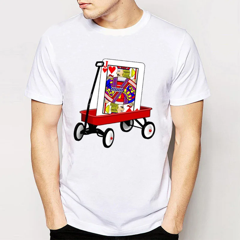 T Shirts Novelty Roda Tiga Mendorong 