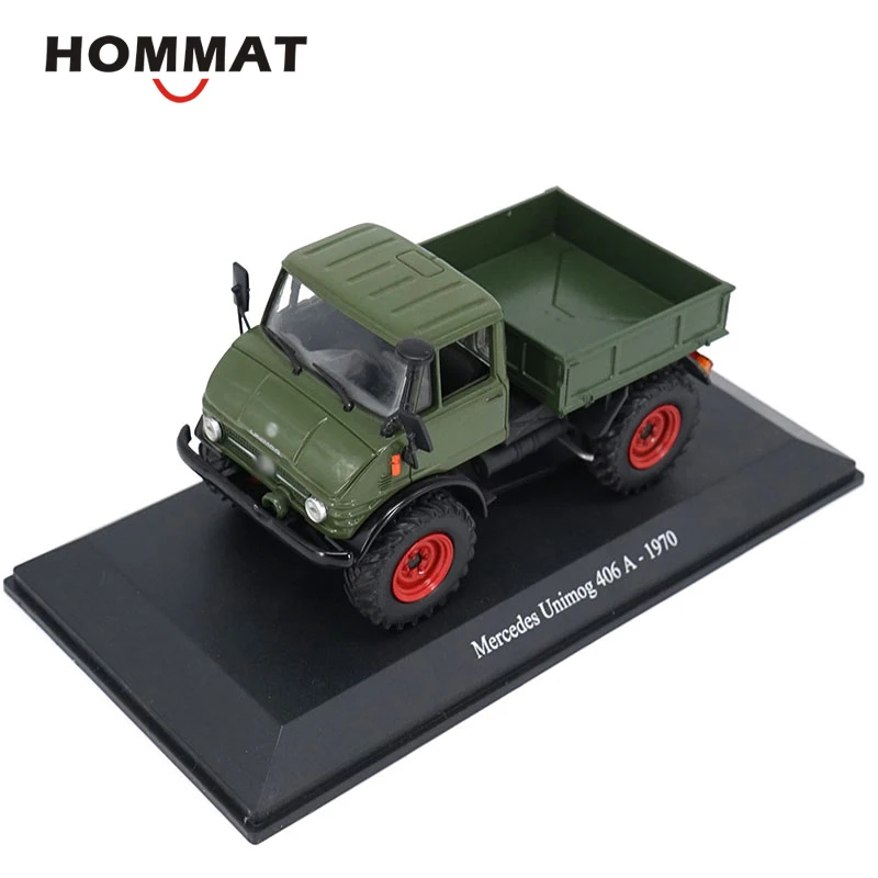 Модель грузовика HOMMAT 1/43 Unimog 406A 1970 модель автомобиля из металлического сплава