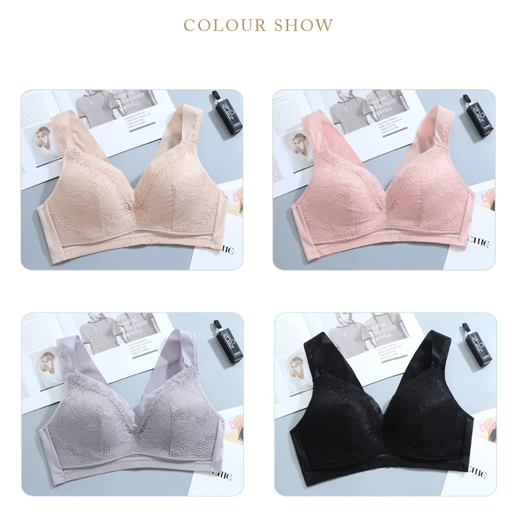 2019 г. Новая пикантная Кружевная футболка padded bralette белье Большие размеры Бюстгальтер Супер push up большие Бюстгальтеры Комплект для женское