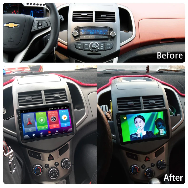 

Full Touch Screen Car Android 8.1 Radio Player For CHEVROLET AVEO 2011-2013 GPS Navigation Video Multimedia Built In Bluetooth