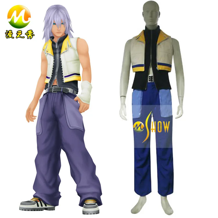 Anime cosplay Kingdom Hearts 2 Riku Cosplay costumes for