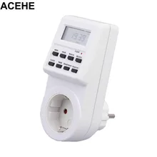 ACEHE 2017 New Plug-in Programmable Timer Switch Socket with Clock Summer Time Random Function Top Sale