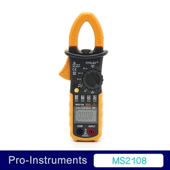 

Peakmeter MS2108 AC DC Mini Digital Clamp True RMS Inrush Current Resistance Capacitance Frequency Clamp Meter