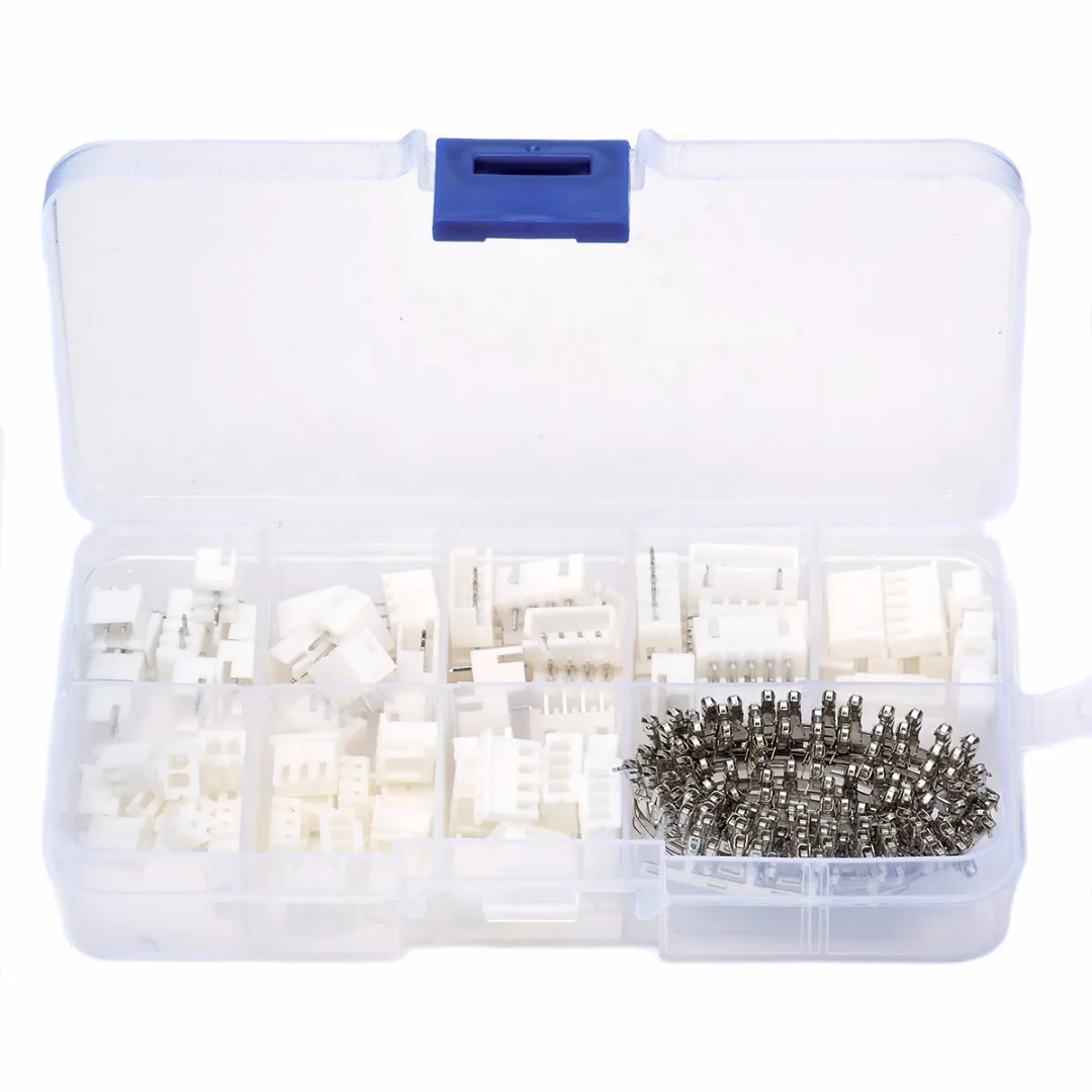 40 Set 2.54mm Terminal Pin Crimp Pitch Terminal Housing Header PCB Wire Connectos Kit 2p/3p/4p/5 Pin with Box