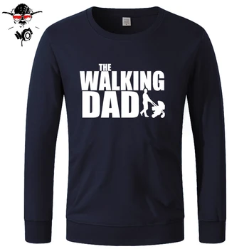 

Walking Dad Fathers Day Gift Men's Funny Men long Sleeve Cotton Novelty Top Sweatshirts Camisetas Hombre Hoodies, Sweatshirts