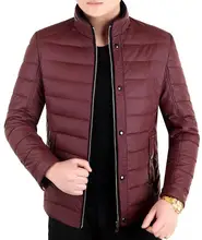 2017 New Arrival Men’s Winter Jacket Slim Fit Cotton-padded Jackets Stand Collar Warm Quilted Zipper Coats Jacket Outwear
