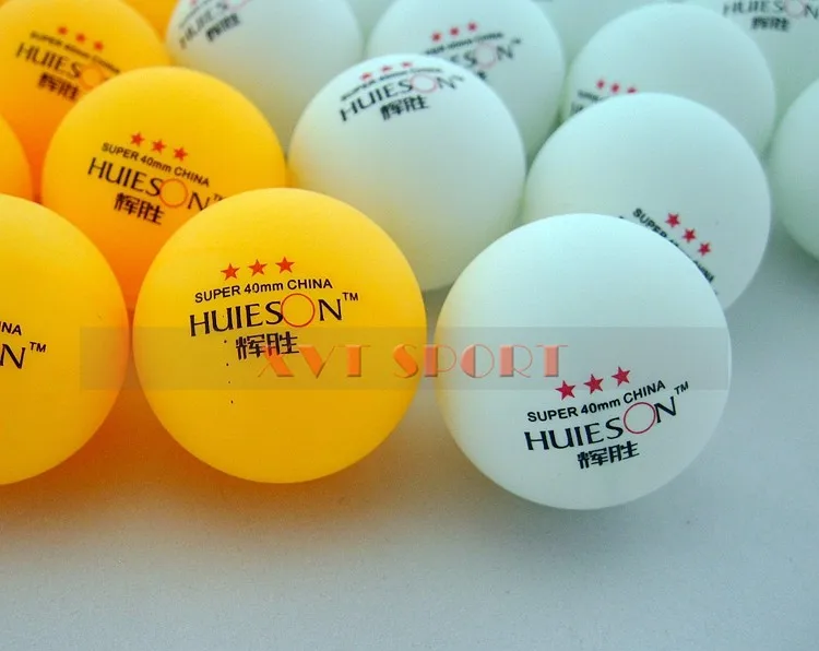 HUIESON супер качество 3 звезды тренировочный шарики для пинг понга, шарики для настольного тенниса/шарики для пинг понга, пригодный для Роботы 100 шт./пакет