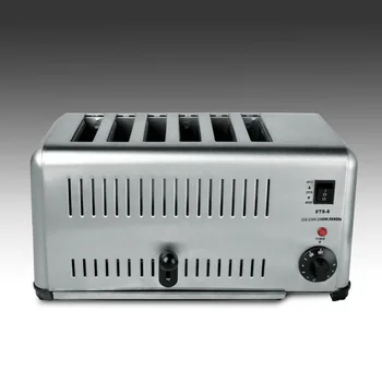 

Household stainless steel 4/6 slices toaster breakfast machine commercial bread toaster machine 220v 1500w