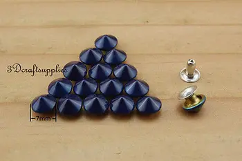 

rivets leather rivet bag clothing shoes Cone 100 sets 7 mm AT53T